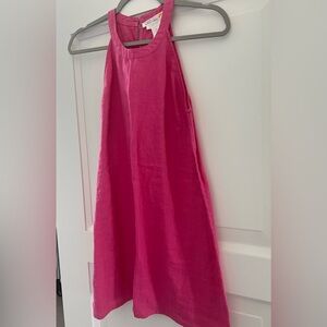 C&C California Linen Pink Mini Dress